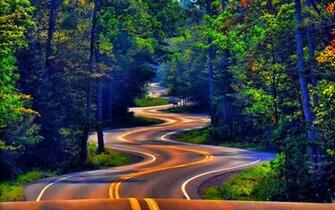 Dreamy Street Road Scenery HD Photography Wallpaper