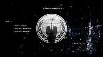 Hacker Wallpaper Skull Red Anonymous Slogan Walls