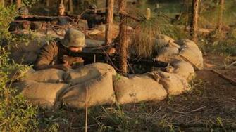 Ww2 German Mg42 Firing From Trench Video Clip