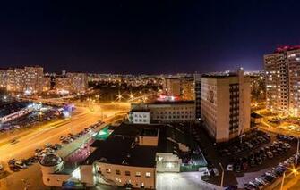 Wallpaper The City Night Street Minsk