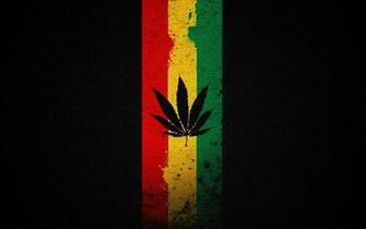 Jamaica Flag Weed Full HD Wallpaper