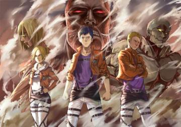 Reiner Braun Colossal Titan And Bertholdt Hoover HD Wallpaper