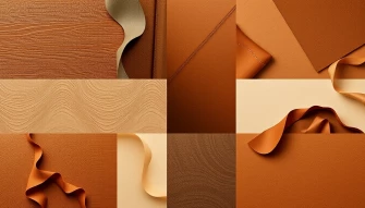 Collage Brown Wallpaper
