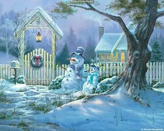 Christmas Scenes Desktop Background Hivewallpaper