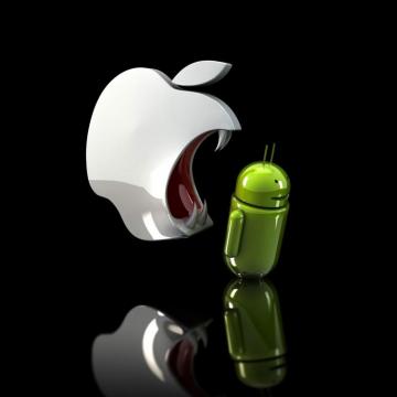 Funny Apple And Android Logo Brands For HD 3d