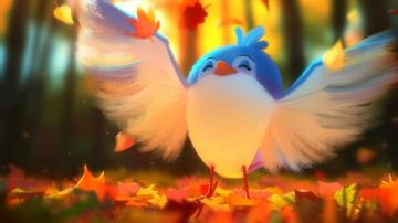 Cute Bird Digital Art 4k HD Wallpaper Procreate App