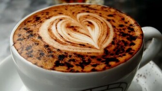 Coffee Cup With Heart High Definition Wallpaper HD