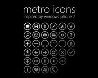 Windows Phone Metro Icons Pack Black Or White With Circle