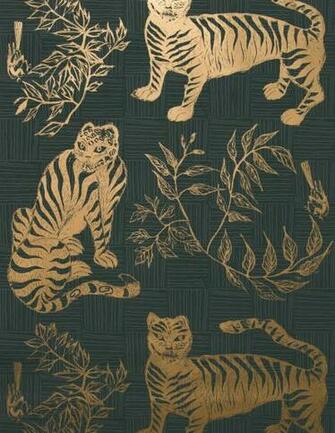 Tiger Magpie Wallpaper Thumbnails Krane Home