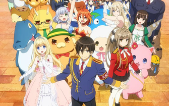 Wallpaper Amagi Brilliant Park Seiya Kanie Isuzu Sento Latifa