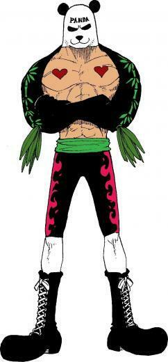 Panda Man With Image One Piece Anime