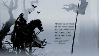 No Fear Flag Epicurus Eternity Horse Thoughts Bat