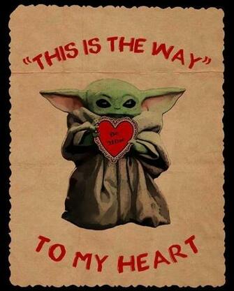 I Made A Baby Yoda Valentine Card Babyyoda In Star Wars