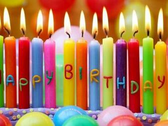 Happy BirtHDay Candles HD Desktop Wallpaper