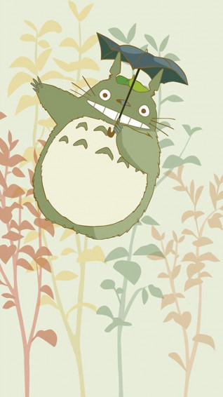 Cute My Neighbor Totoro iPhone Wallpaper