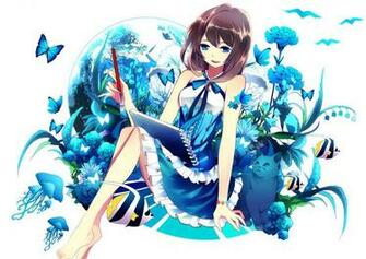 Rate Select Rating Give Blue Anime Girl