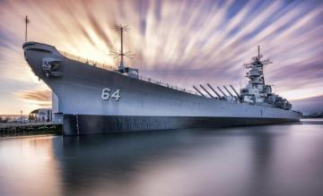 HD Wallpaper Uss Wisconsin Bb Iowa Class Battleship Gray