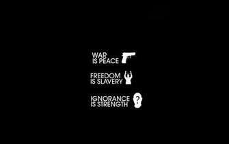 War Is Peace Dom Slavery Ignorance Strength Quote