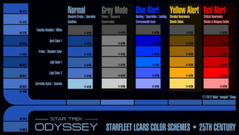 25th Century Starfleet Lcars Color Schemes By Sumghai