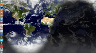 Slidewall Install Wallpaper Clock Dan Earth Di Ubuntu