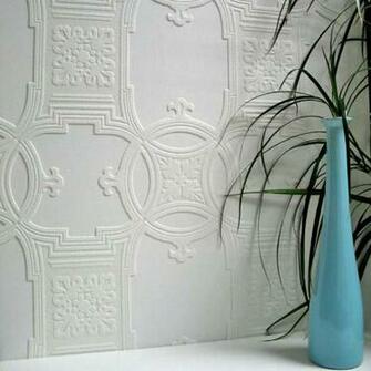 Textured Luxury Vinyl Early Victorian Anaglypta Wallpaper