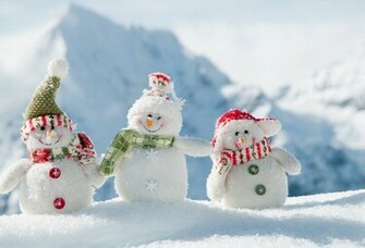 Wallpaper Snowman Snow Winter White Funny Desktop
