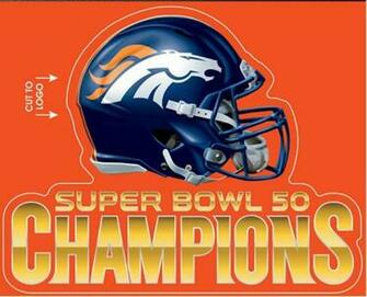 Denver Broncos Super Bowl Champions Multi Use Decal