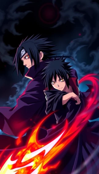 Itachi Sasuke Phone Wallpaper