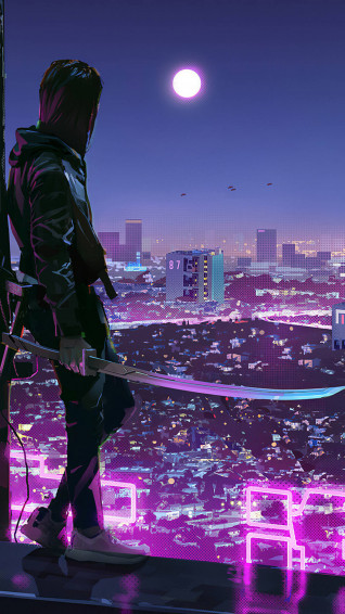 4k Neon iPhone Wallpaper