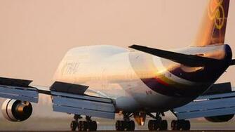 Wallpaper Background Boeing Thai Airways