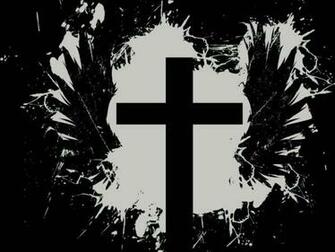 Cross With Wings Grunge Background Jpg