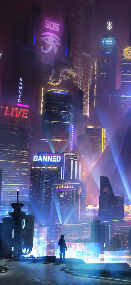Cyberpunk City Wallpaper 4k