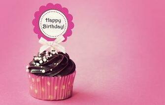 Wallpaper Happy BirtHDay Cupcake