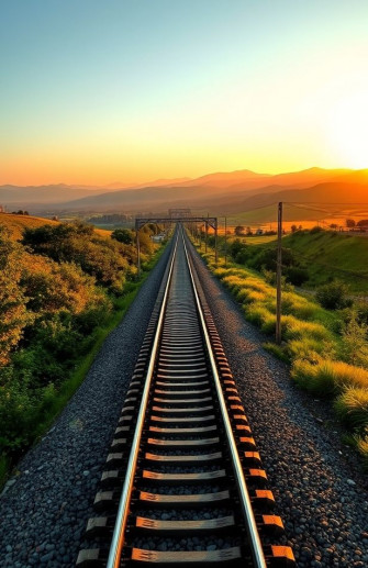 HD Train Tracks Wallpaper