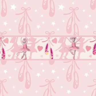 Detalles De Angelina Ballerina Wallpaper 10m Nuevo Libre P Ver