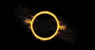 Spray Circle Fire Sun Drops Bokeh Wallpaper