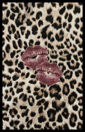 Cheetah Print With Kisses Wallpaper