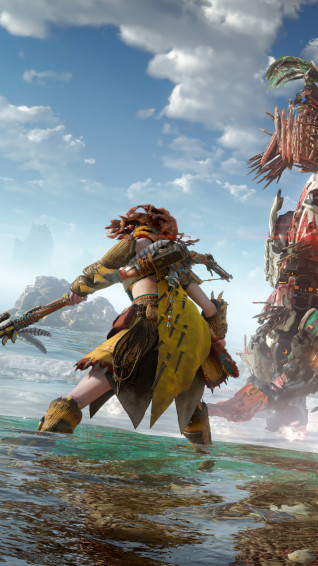 Aloy Horizon Forbidden West Ps5 Game 4k Wallpaper iPhone HD Phone