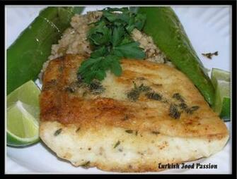 Halibut Fish Dinner Meal Seafood Wallpaper