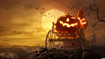 Full Moon Pumpkin Halloween iPhone Wallpaper