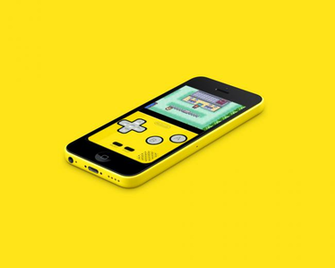 iPhone 5c Blue Wallpaper Green Yellow