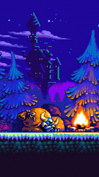 Shovel Knight Bonfire Pixel Art 4k Wallpaper