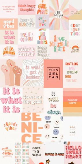 Summer Mood Board Wallpaper Think Happy Thoughts Fab