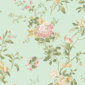 Light Blue Flower Vine Wallpaper Wall Sticker Outlet