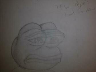 Rare Pepe Doodle By Jade Everstone