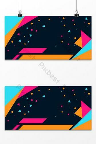 Geometric Flat Promo Design Background Background Ai