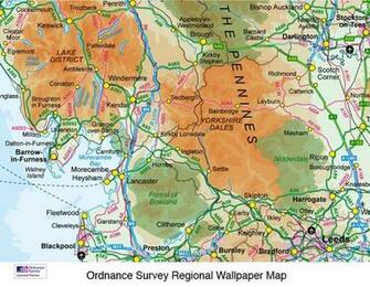 Custom Printed Ordnance Survey Wallpaper Maps