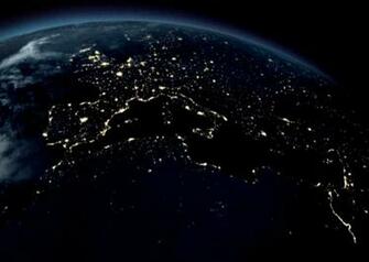 Earth At Night From Space Wallpaper Background