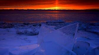 Frozen Lake Michigan Pictures Wallpaper