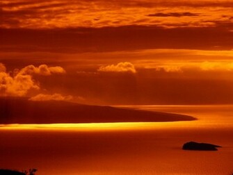 Hawaii Hot Sunset Desktop Pc And Mac Wallpaper